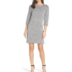 French Connection Women Ottoman Knit Jersey Dress Corp Core Academia Minimalist
